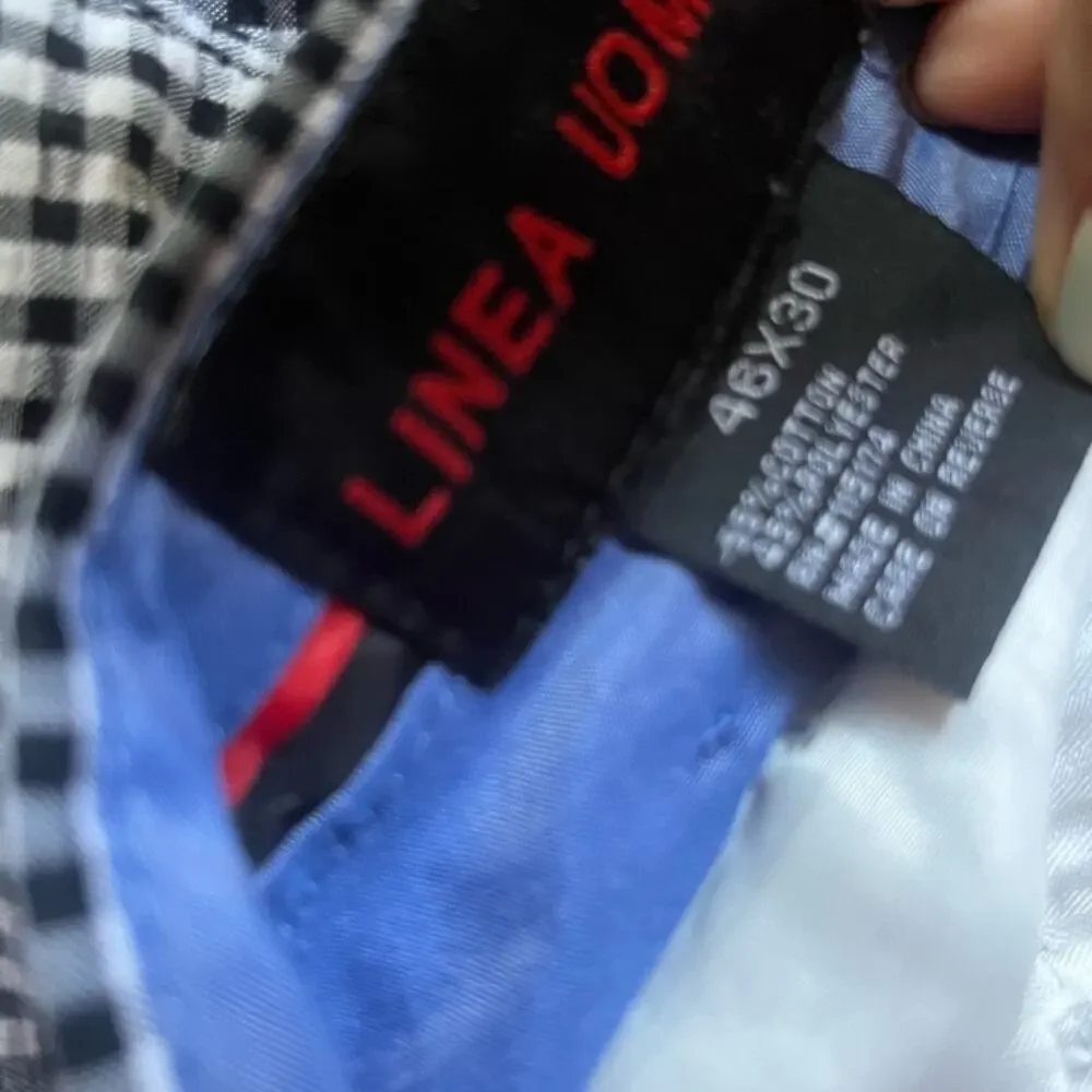 Linea Uomo Gingham Navy White Vest And Dress Pant Coord Set 3X/46X30